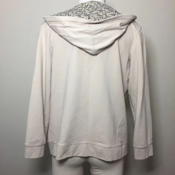 Petite Sophisticate Hoodie Sweatshirt; Low-Neckline; Size Large - Picture 5 of 8